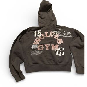 Darc Sport She Charcoal Wolves Gym Zip Up Hoodie